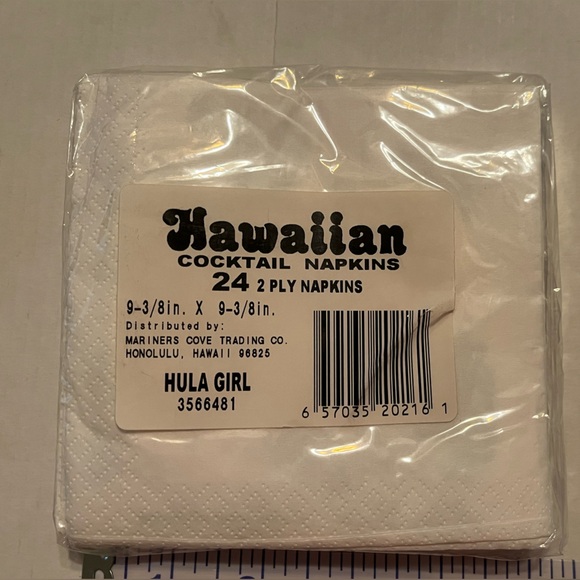 Cute Aloha cocktail napkins. - Picture 2 of 2